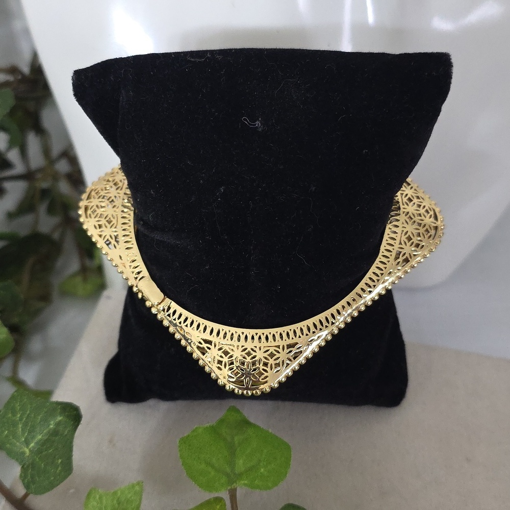 Gold Filled Filigree Design Clamper Square Bracelet
